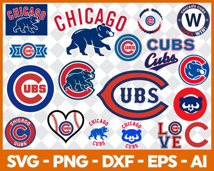 chicago cubs svg and dxf eps