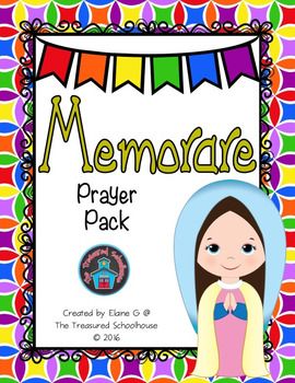 Memorare Prayer Prayer Pack | Memorare prayer, Prayers, How to memorize ...