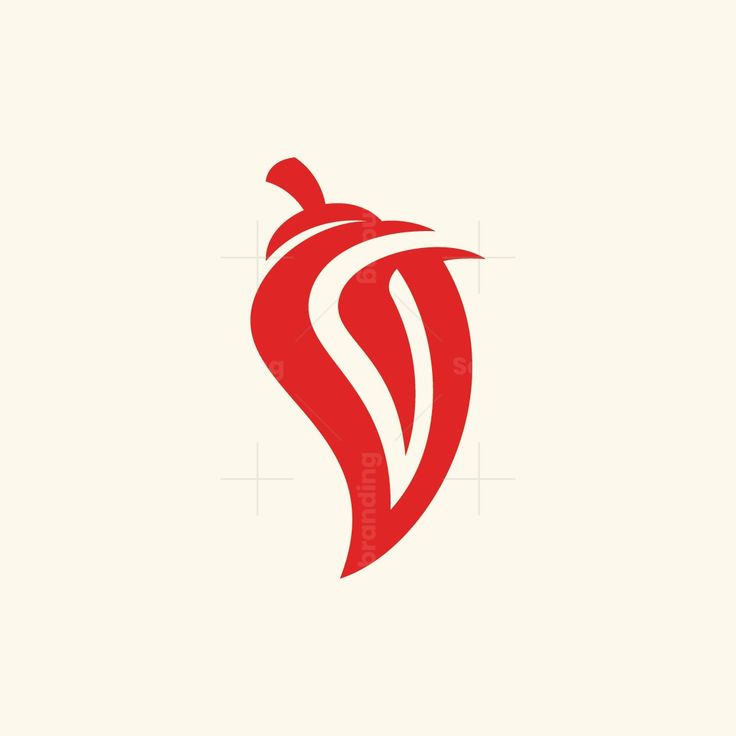 a red pepper on a white background with the word's logo in the middle