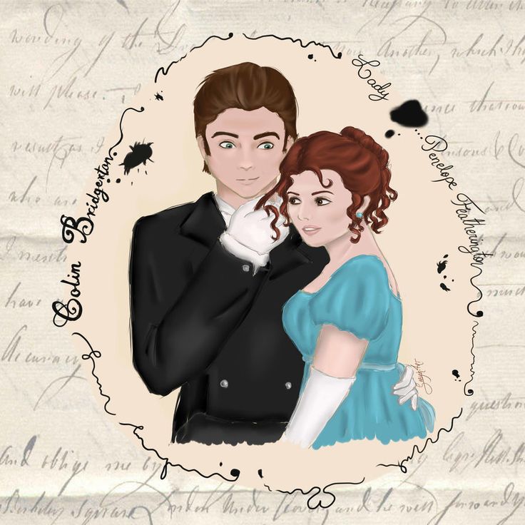 a drawing of a man and woman in formal dress hugging each other, with the caption's name written below it