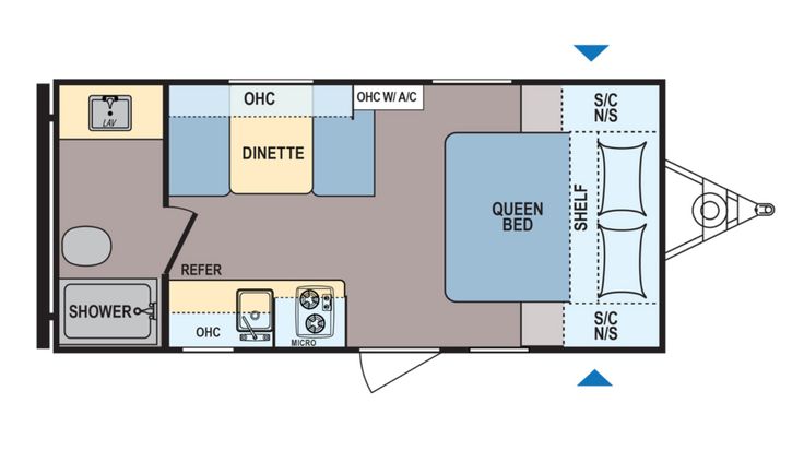 small camper floor plans no slide outs Google Search