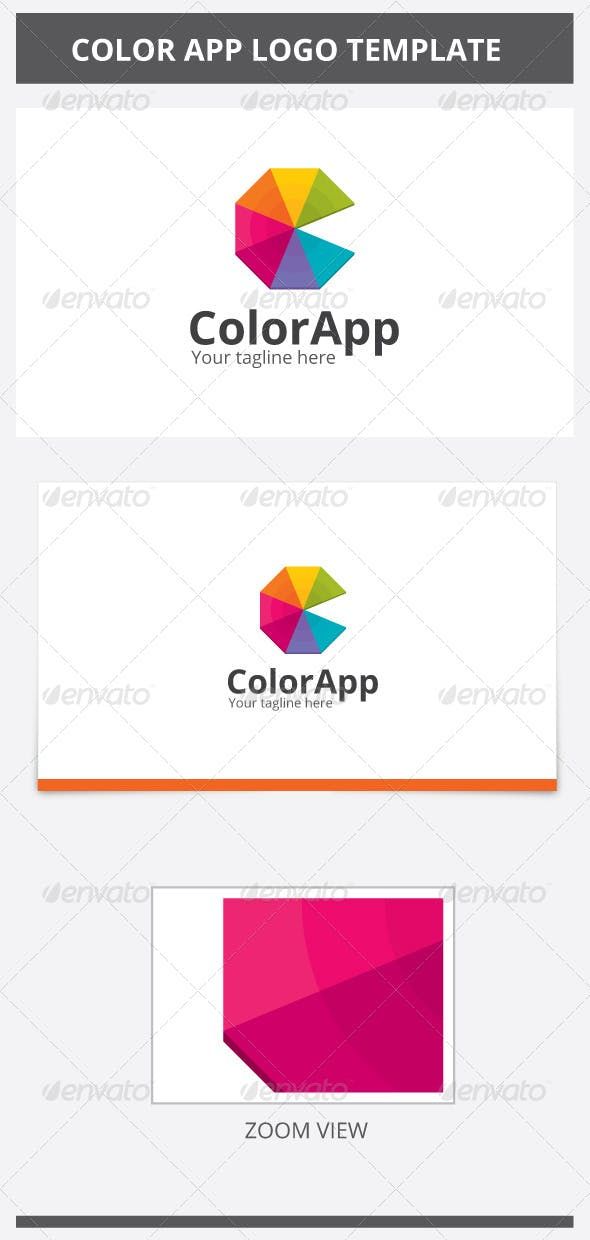 colorful logo templates with different colors and shapes