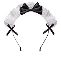 Check this out on Amazon Maid Headpiece, Maid Hat, Coquette Horror, Maid Headband, Headband Ribbon, Clever Costumes, Goth Kawaii, Maid Cosplay, Kawaii Goth