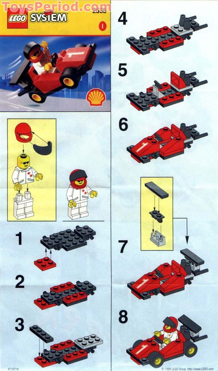 lego instructions for the race car