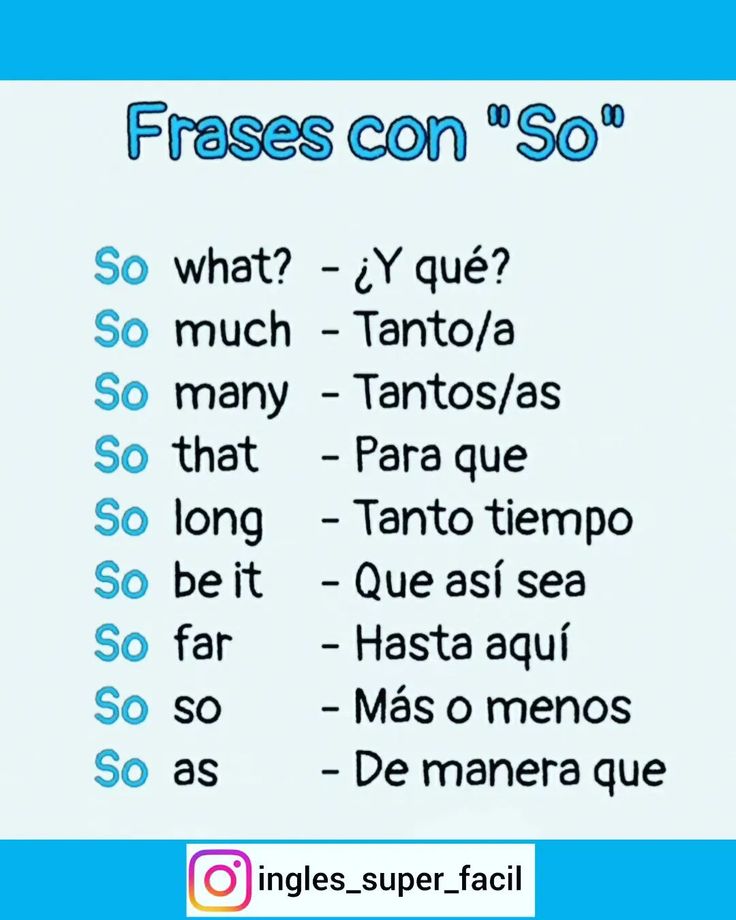 Introducir 90+ imagen frases en ingles con so