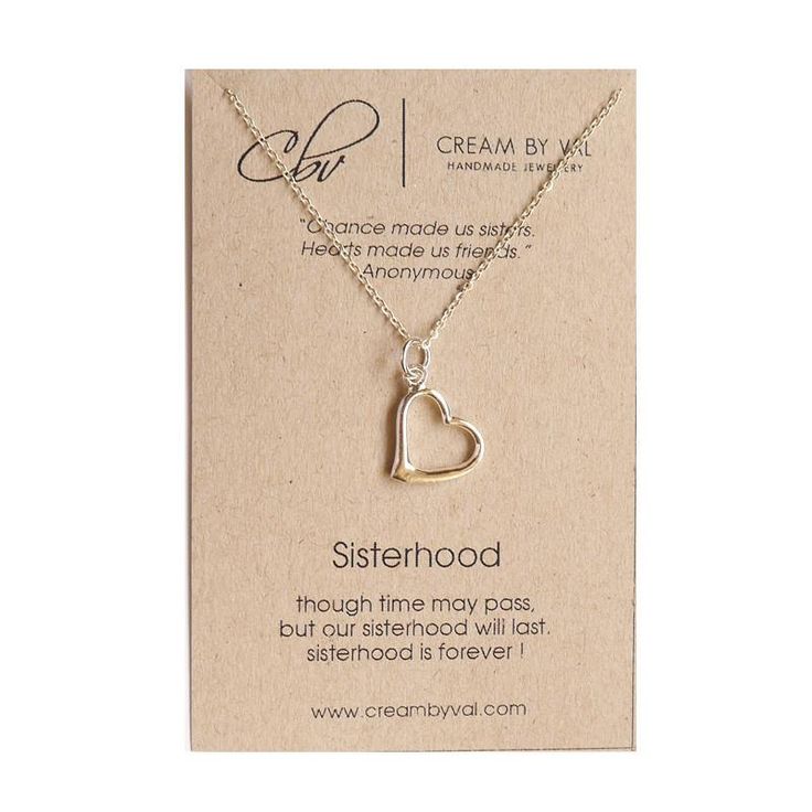 Sisterhood Necklace Heart Necklace Silver, The Sisterhood, Sorority Life, Silver Heart Necklace, Best Friends Forever, Friends Forever, Necklace Silver, Silver Heart, Sorority