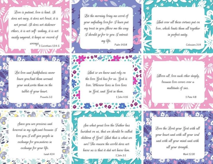 100 Amazing (and FREE) Printable Scripture Cards - in 2023 | Scripture ...