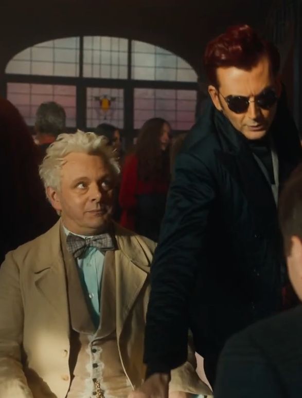 Longing from Aziraphale | Michael sheen, Good omens book, David tennant