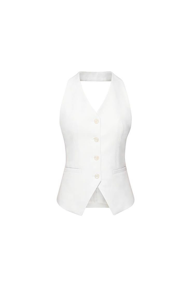 This vest effortlessly combines gentle and chic aesthetics with the latest wool and cotton fabrics. Its sleeveless design provides a comfortable fit and a sophisticated look. Perfect for any occasion. Cheap Blue Vest Crop Top, Elegant Cotton Tank Top For Layering, Elegant Formal Vest For Spring, White Linen Sleeveless Vest, Elegant Vest Top For Spring, White Linen Vest For Workwear, Chic Fitted Sleeveless Sweater Vest, Elegant Spring Vest Top, Classic Sleeveless Vest For Layering