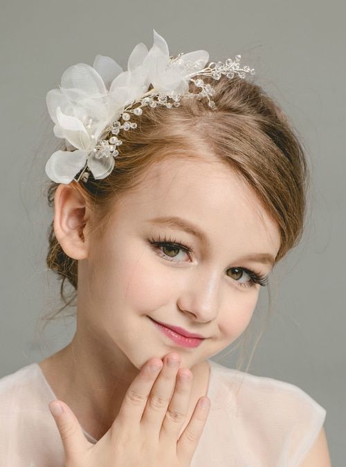 Children Tiara Princess Hair Accessories Flowers In Hair