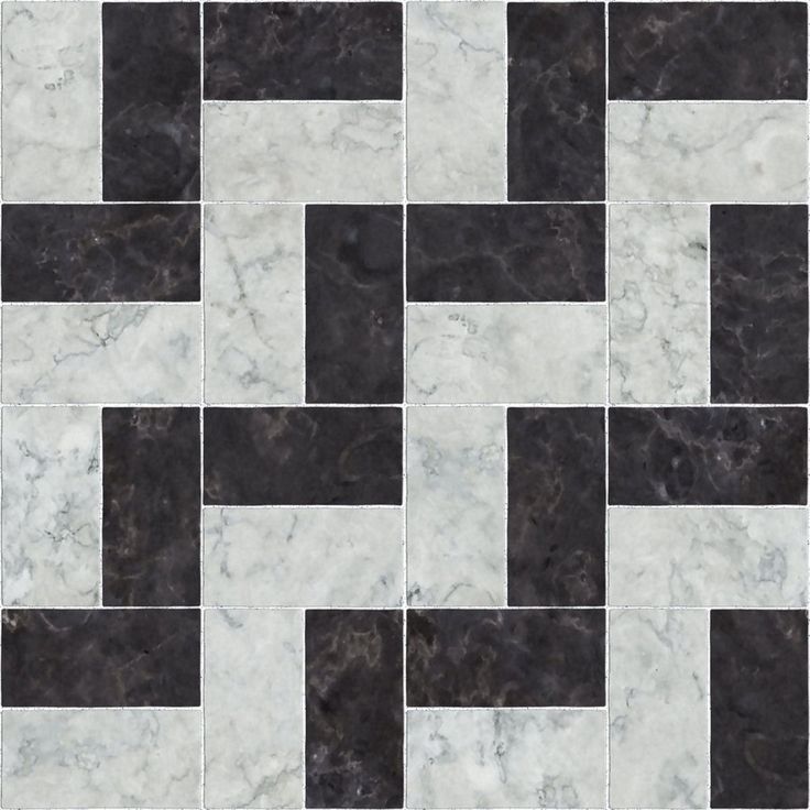 a black and white tile pattern that looks like it is made out of marble blocks