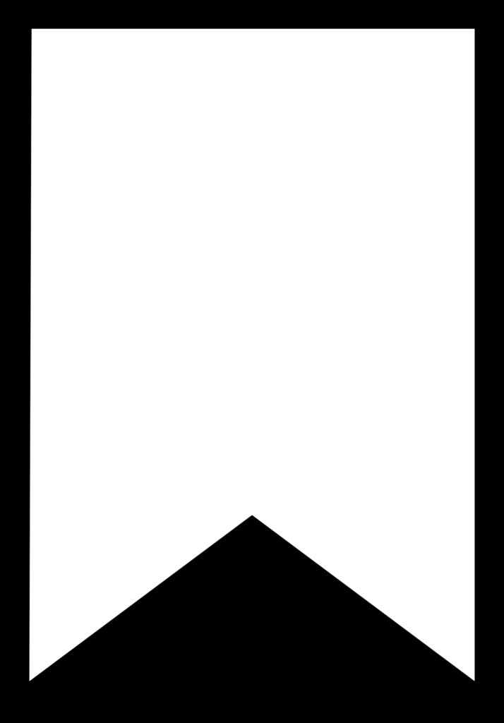 a black and white image of a corner with an arrow in the bottom right corner