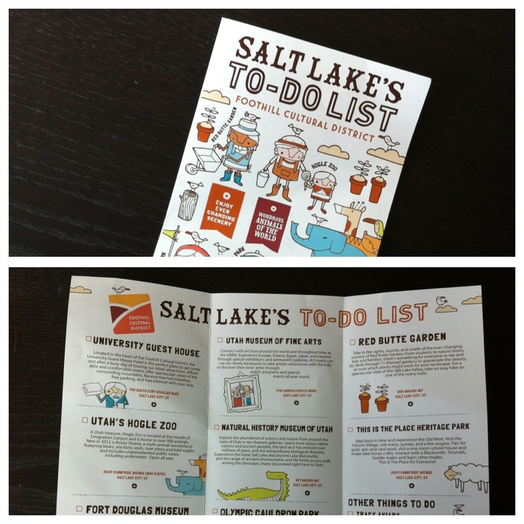 the salt lake's to - do list is shown in two separate images, one with