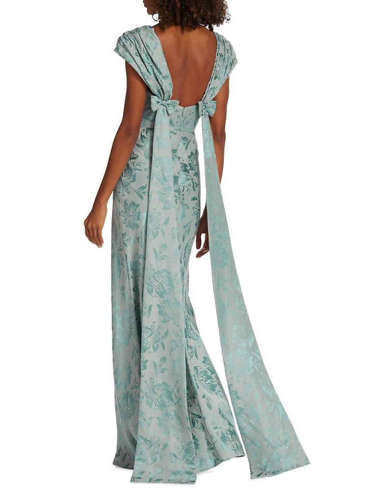 Shop Markarian Florence Floral Jacquard Gown | Saks Fifth Avenue Jacquard Gown, Floral Jacquard, Wedding Stationary, Bride Dresses, Mother Of The Bride Dresses, Saks Fifth, Mother Of The Bride, Saks Fifth Avenue, Florence