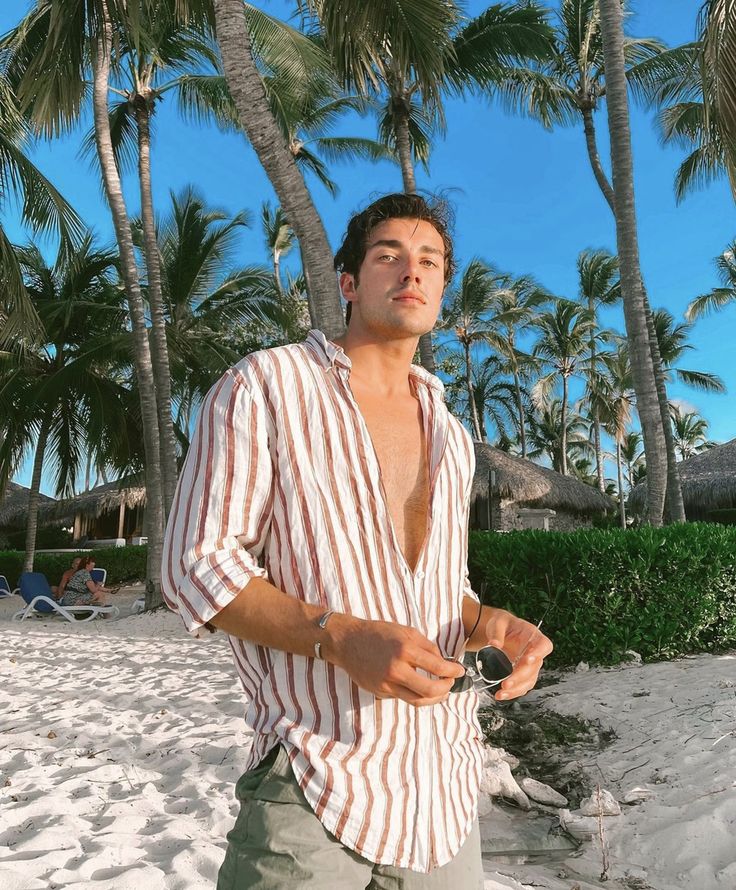 Summer Fits 2022, Summer Outfits Men Beach, Goa Outfits, Cancun Outfits, Vacation Outfits Men, Male Aesthetic, Fits 2022, Beach Outfit Men, Beach Poses Instagram