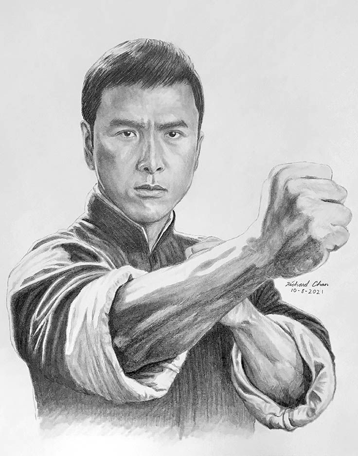 Donnie Yen as Ip Man - Pencil Drawing - Drawn on 10/8/2021 https://youtu.be/BI2-vtqBgAo Donnie Yen Ip Man, Love My Daughter Quotes, Silhouette Artist, Gravity Falls Characters, Marvel Art Drawings, Crown Drawing, King Tiger, Donnie Yen, The Artist Movie