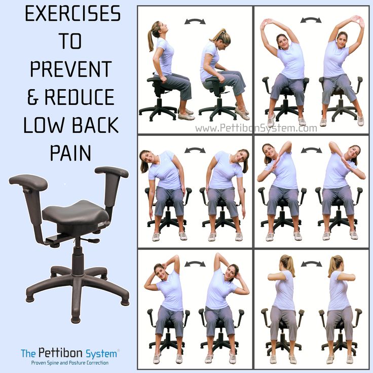 Amazing stretches for Back Pain Relief.  The Wobble Chair helps move the hips/low back when doing these stretches.  Love it! Tiredness Remedies, Cervical Traction, Low Back Stretches, Back Hurts, Chair Exercises, Ball Chair, Lower Back Exercises, Lower Back Pain, Chiropractic Care