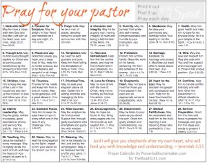 a printable prayer for your pastor