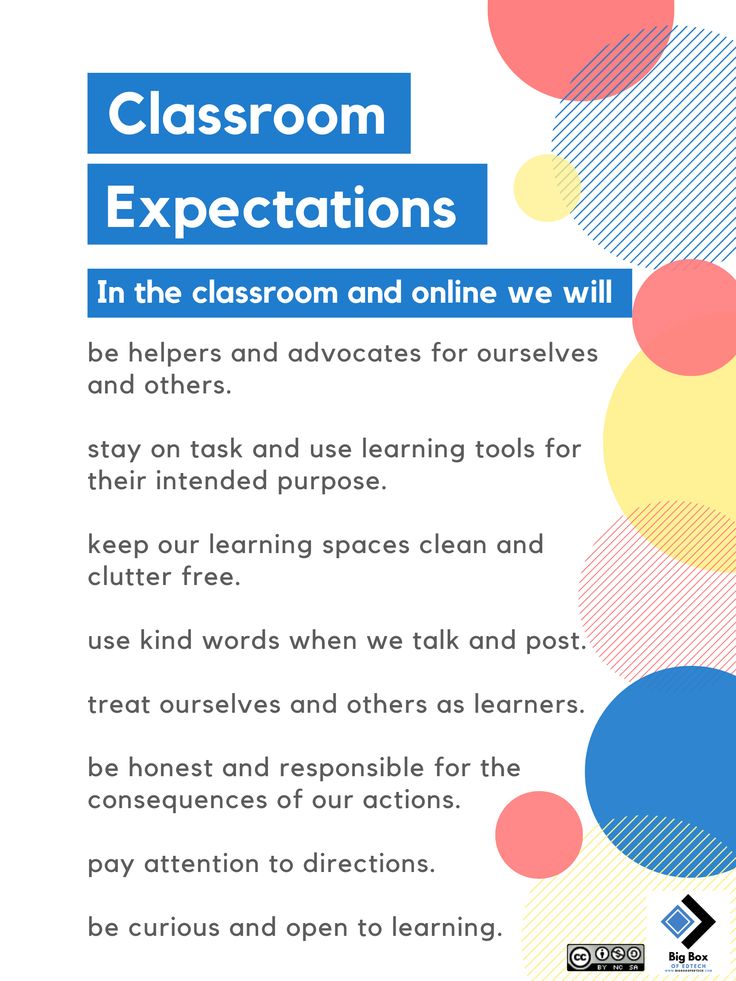 an advertisement for classroom expectations in the classroom and online we will