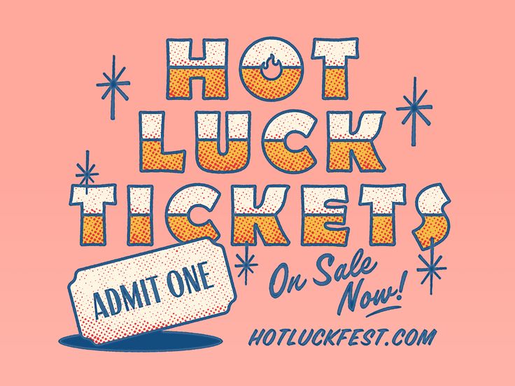 the hot luck ticket is on sale now