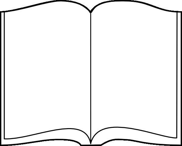 an open book with black lines on the pages and white paper in the bottom corner