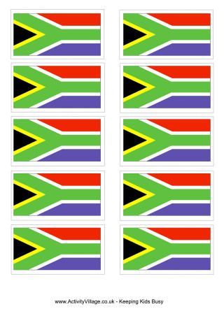 South African flag printable and colouring page for Teddy night | South ... image.