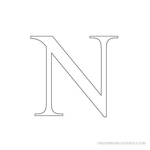 the letter n is made up of two lines and has been drawn in black ink