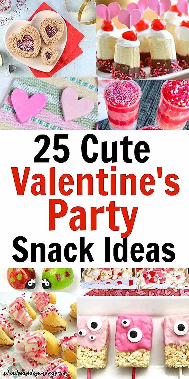 25 cute valentine's party snack ideas that are perfect for the kids to make