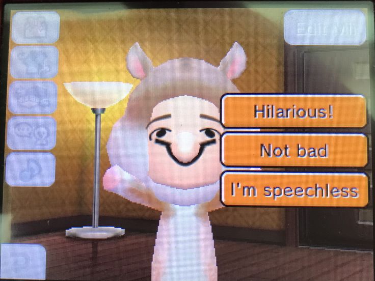 an animal crossing game screen with the words hilarious not bad i'm speechless