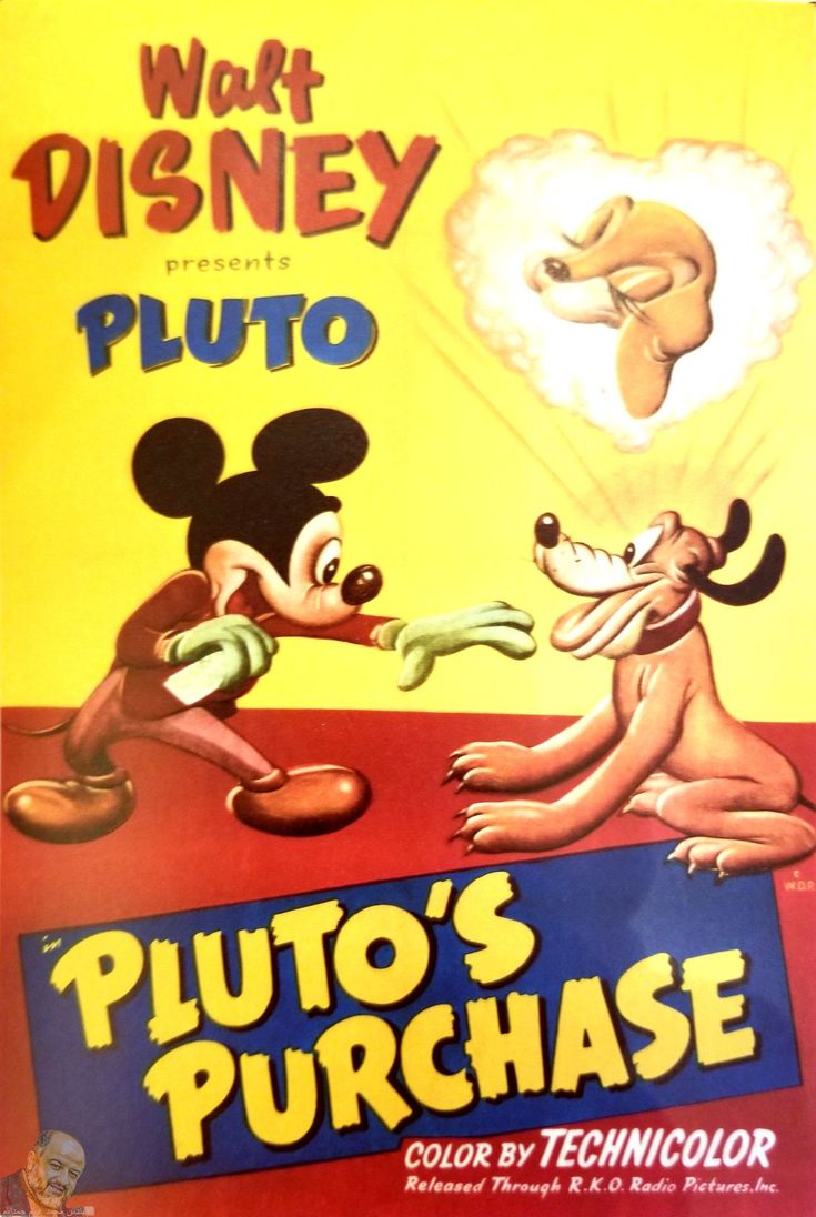 the front cover of walt and mickey pluto's purchase