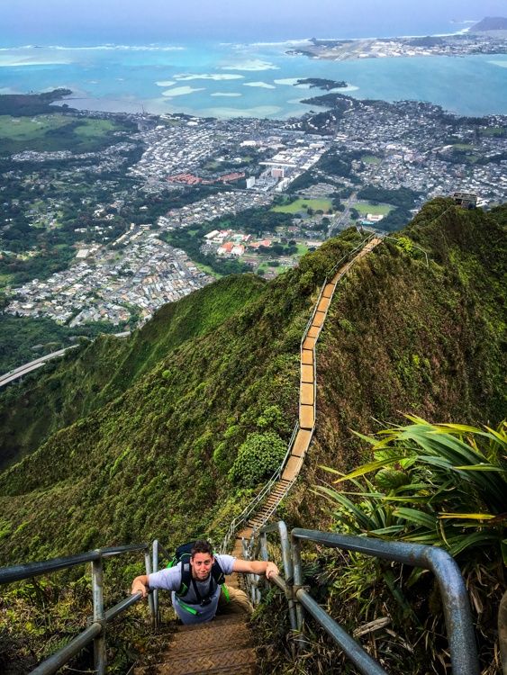 Stairway To Heaven Hawaii Hike: Epic Haiku Stairs Oahu Trail | Stairway ...