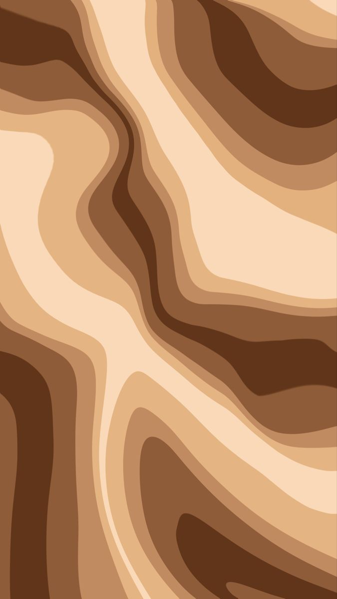 a brown and beige background with wavy lines