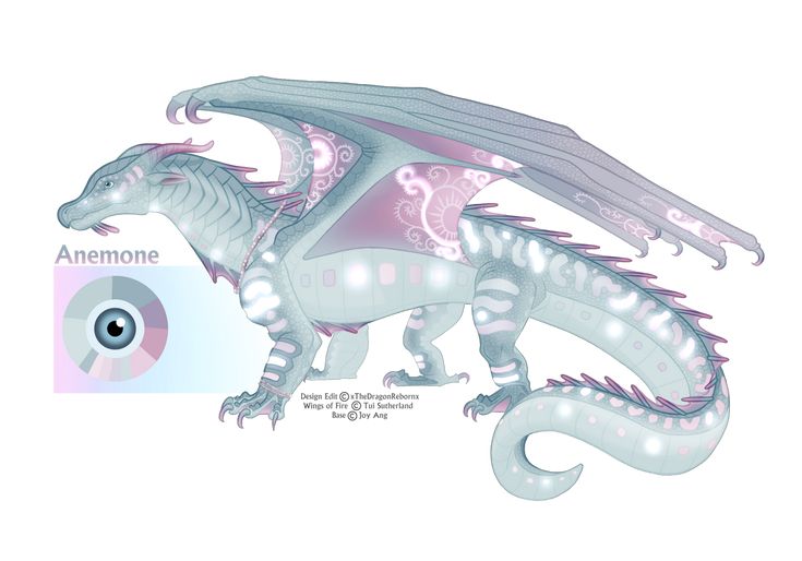 a white dragon with pink wings and an eye on it's chest, standing in front of a camera