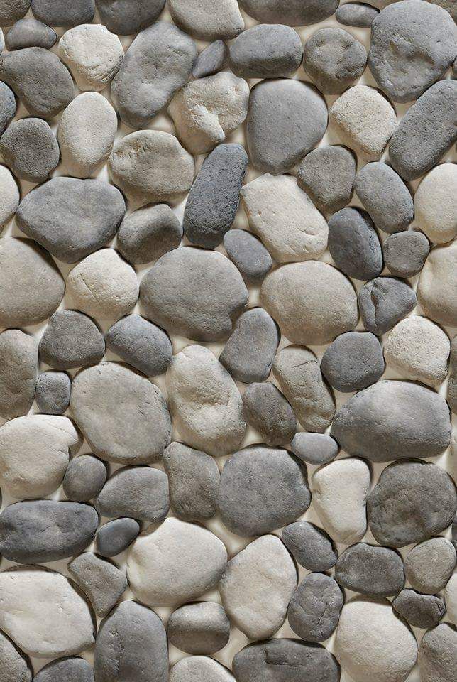 some rocks are arranged on top of each other