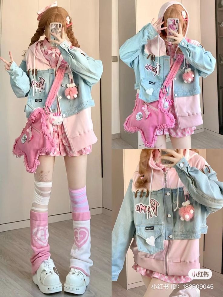 Kawaii Outfit Ideas, Kawaii Outfits, Kawaii Y2k, Harajuku Fashion Street, Style Kawaii, Harajuku Outfits, Pastel Fashion, Kawaii Fashion Outfits, Zooey Deschanel