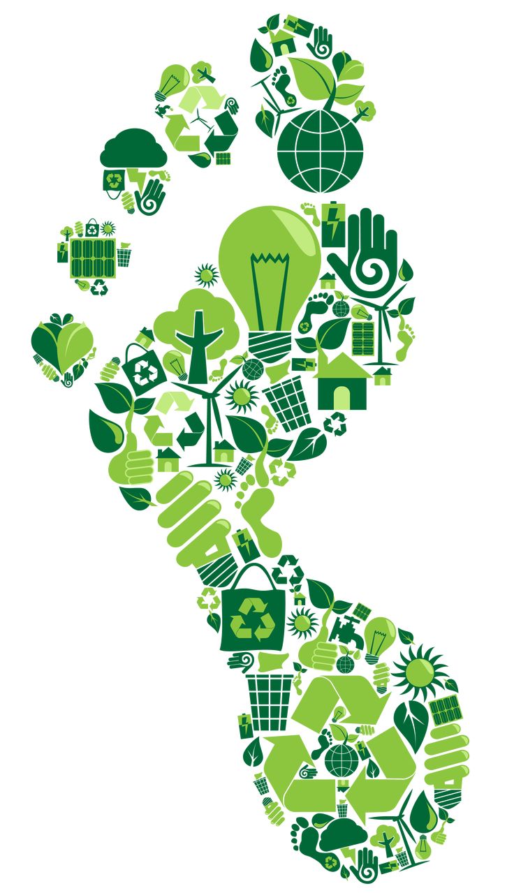 an image of a number seven made up of green items in the shape of a light bulb