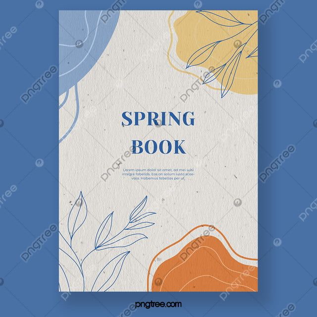 عنصر الربيع مجردة تصميم غلاف كتاب هندسي Illustration Art Drawing Spring Books Book Cover Design