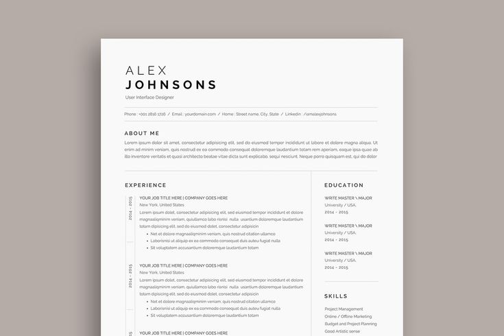 Corporate Letterhead in 2020 | Clean resume template, Resume, Resume ...