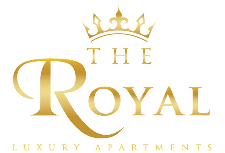 the royal luxury apartments logo design