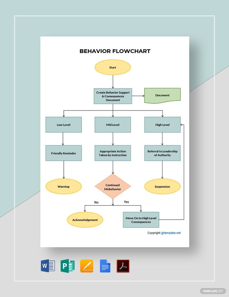 Behavior Management Flow Chart Template