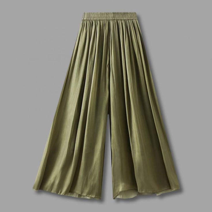 Release Date : Summer 2024 Season : Summer Age : MIDDLE AGE Place Of Origin : China (mainland) Pant Style : Wide leg pants Front Style : Pleated Waist Type : MID Pattern Type : Solid Decoration : Folds Closure Type : Elastic Waist Fabric Type : blended Fit Type : LOOSE Style : Casual Length : full length Material : POLYESTER Gender : WOMEN Brand Name : SANWOOD Elasticity : Non Strech Elastic Waist Wide Leg Pants Elegant Womens Pleated Pants Wide Leg Skirt Trousers with Elastic Waist Breathable for Summer Description: Chic wide-leg pants with a trendy pleated design. comfortable pearlescent yarn elastic waist for a. made from breathable polyester fiber for spring and summer wear. adds a touch of texture to your outfit for various occasions. versatile and fashionable, perfect for pairing wit Stretch High Waist Harem Pants, High Waist Pleated Bottoms For Summer, Casual Solid Bottoms For Party, Versatile Summer Party Bottoms, Solid Plain Long Bottoms, Baggy Plain Pants For Spring, Full Length Khaki Bottoms For Spring, Solid Bottoms With Elastic Waistband For Party, Green Pleated Bottoms For Spring