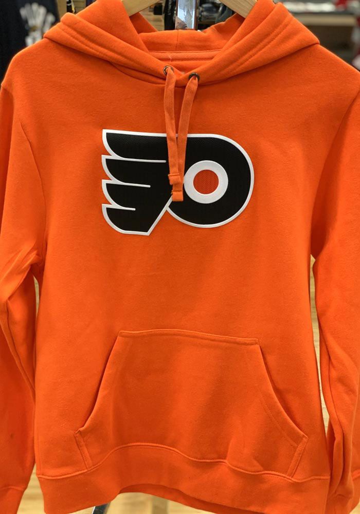 Put your Flyers spirit on display in this Philadelphia Flyers Long Sleeve Hoodie! You'll be cozy on game day in this Philadelphia Mens Orange Team Logo Hooded Sweatshirt. This Flyers Long Sleeve Hoodie features a screenprint team logo on center chest. Wear your Philadelphia Flyers spirit with pride in this great Mens Hooded Sweatshirt! Drawstring hood, Kangaroo pouch, Comfortable Material, Officially Licensed, Imported, Fit: True to Size, 80% Cotton / 20% Polyester, Machine washable, 4 Historic Philadelphia, Philadelphia Sports, Philadelphia Flyers, Hooded Sweatshirt Men, Mens Hooded, Kangaroo Pouch, Long Sleeve Hoodie, Game Day, Hooded Sweatshirt