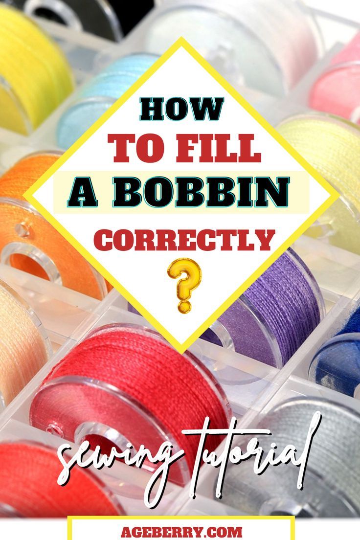 video sewing tutorial on how to fill a bobbin correctly Learning How To Sew, Learning To Sew, Sewing Tutorials Bags, How To Thread, More Than Meets The Eye, Basic Sewing, Sewing School, Sewing 101, Sewing Tutorials Clothes