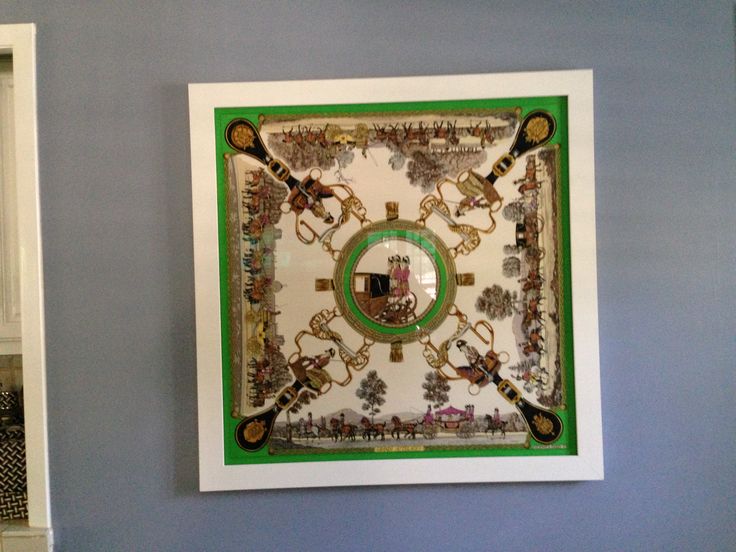 Framed Hermes scarf Framed Hermes Scarf, Hermes Scarves, Accessory Ideas, Hermes Scarf, Silk Scarf, Silk, Frame, Home Decor, Home Décor