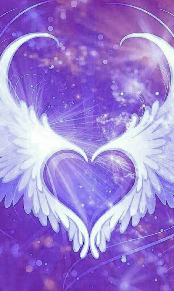 Purple Angel Wings Wallpaper