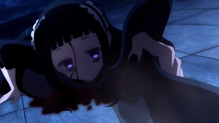 an animated image of a woman laying on the ground