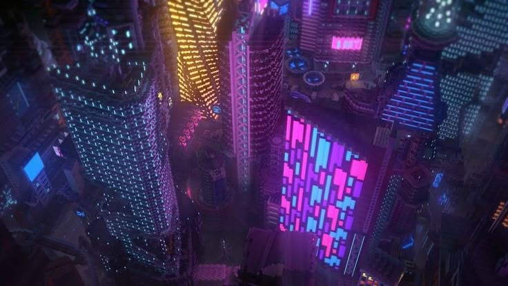 Minecraft Cyberpunk City