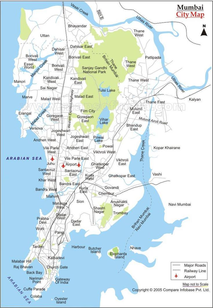 mumbai map | Mumbai map, Mumbai tourist, Mumbai