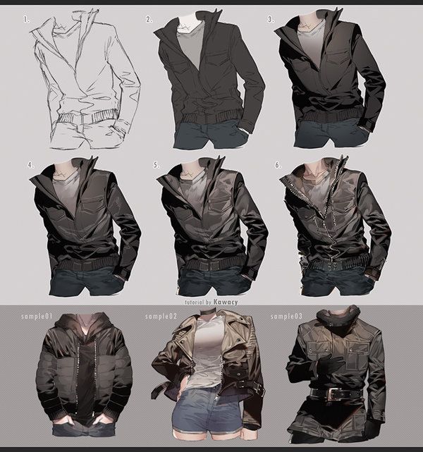 an image of different types of jackets