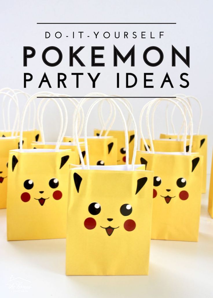 DIY Pokemon Party Ideen | Pokemon themed party, Pokemon birthday party ...